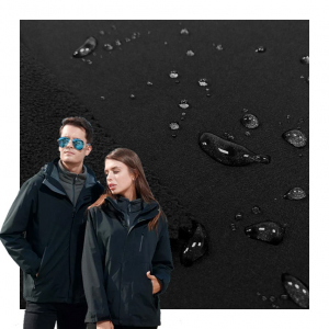 Custom High Quality 3 Layer Waterproof  Softshell Fabric 100D 4 Way Spandex TPU Bonded Stretch Polar Fleece For Jacket Fabric